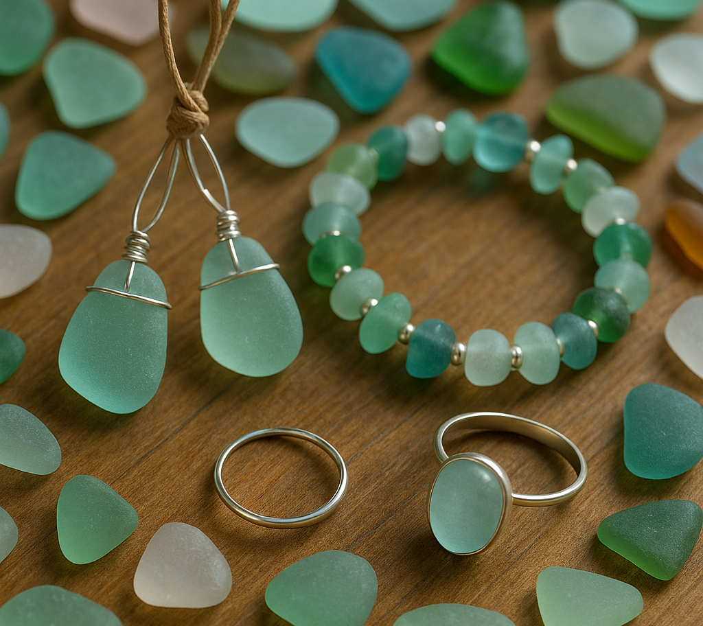 Handmade sea glass jewelry